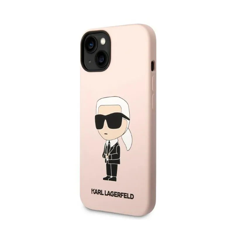Karl Lagerfeld Silicone NFT Ikonik – Dėklas iPhone 14 Plus (rožinis)