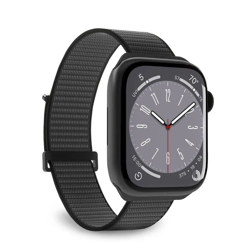 PURO Nylon Sport – Apple Watch dirželis 38/40/41/42 mm (juodas)