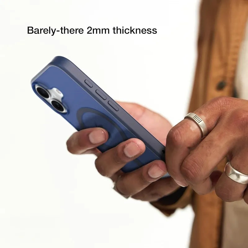 Incase Slim Case MagSafe - dėklas iPhone 16 (Deep Space Blue)