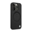 BMW Signature Liquid Silicone MagSafe dėklas, skirtas iPhone 14 Pro (juodas)