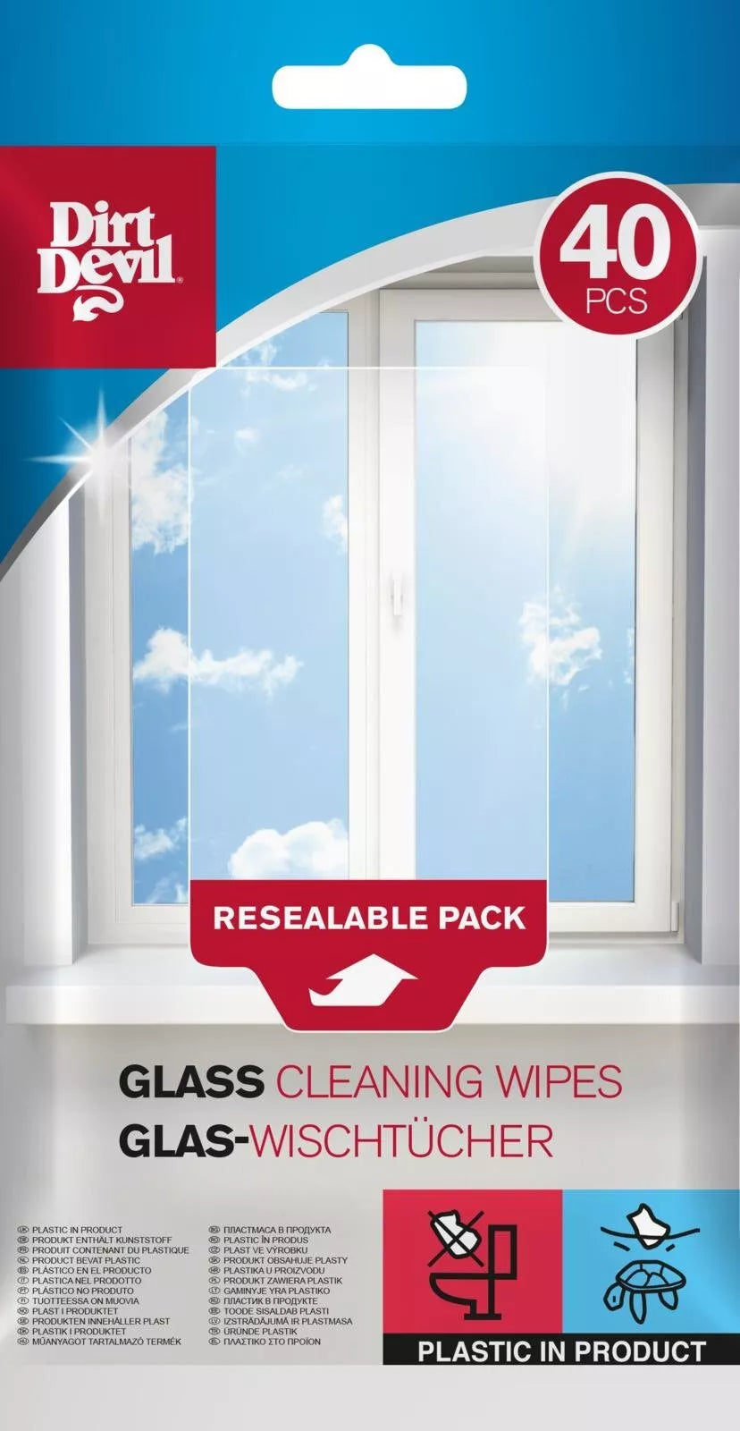Dirt Devil stiklo valymo servetėlės 18 × 20 cm 871125249559