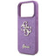 „Guess Fixed Glitter Big 4G“ – dėklas „iPhone 17 Pro“ (alyvinis)