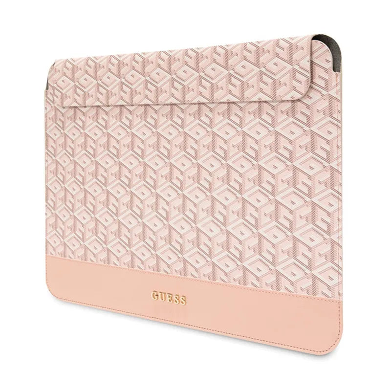 Guess GCube Stripes nešiojamojo kompiuterio dėklas - 14" kompiuterio krepšys (rožinis)