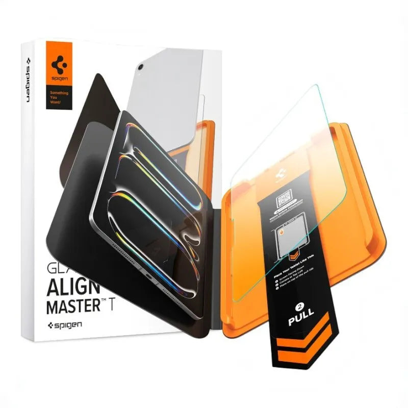 Spigen ALM Glas.tR T – grūdintas stiklas Apple iPad Pro 11" (2025 m. / 2024 m.) (skaidrus)