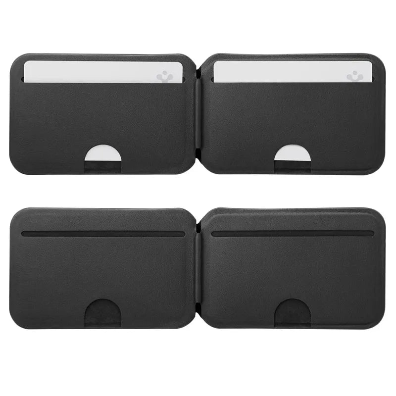 Spigen Slim Fold S314-4 MagSafe – magnetinė piniginė su stovo funkcija (juoda)