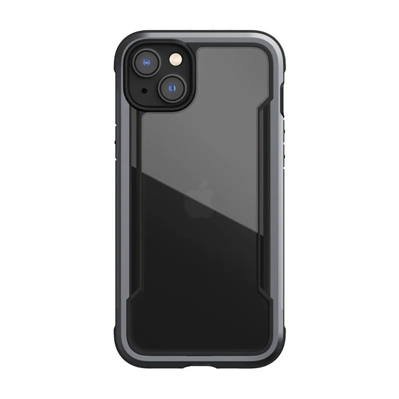 X-Doria Raptic Shield – aliuminis dėklas, skirtas iPhone 14 Plus (atsparus kritimui iš 3 m aukščio) (juodas)