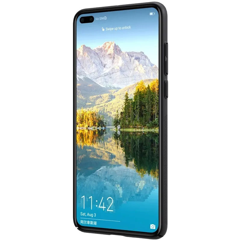 Nillkin Super Frosted Shield - Dėklas Huawei P40 telefonui (Juodas)