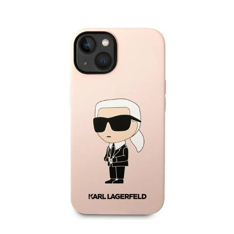 Karl Lagerfeld Silicone NFT Ikonik – Dėklas iPhone 14 Plus (rožinis)