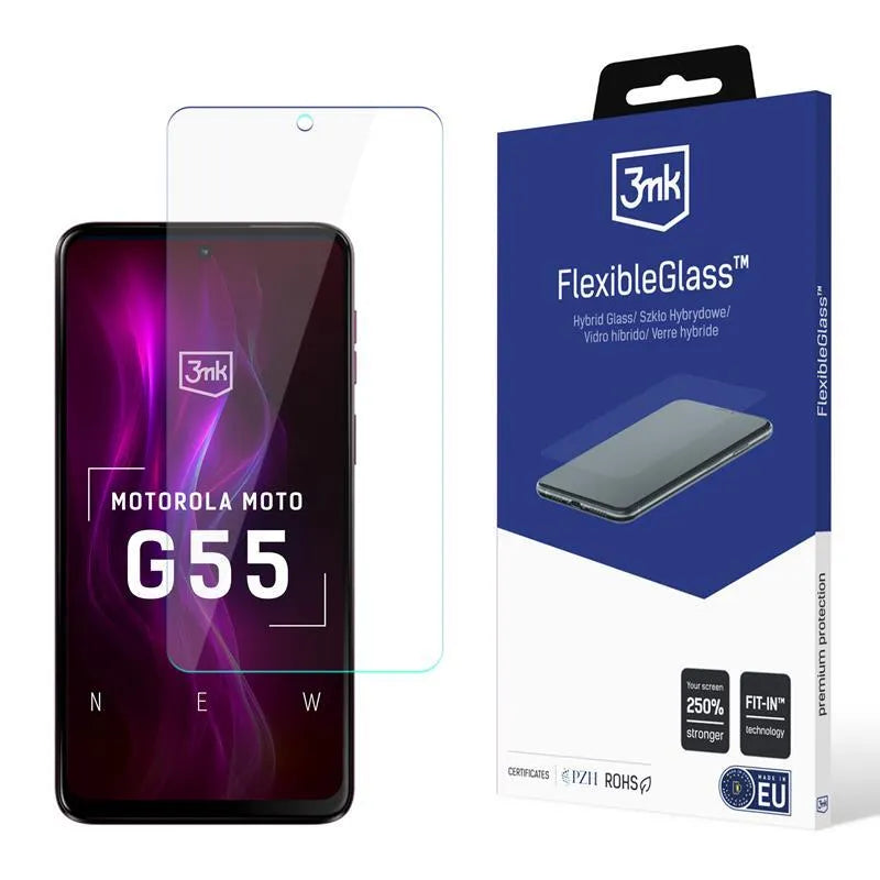 3mk FlexibleGlass – hibridinis stiklas, skirtas Motorola Moto G55 5G