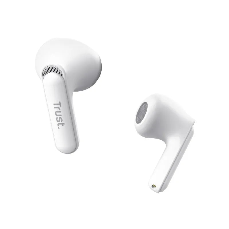 Trust Yavi – belaidės Bluetooth TWS ausinės su įkrovimo dėklu ir ENC (baltos)