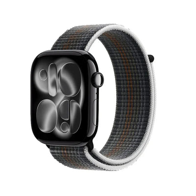 Crong Nylon – sportinė apyrankė, skirta Apple Watch 44/45/46/49 mm (Midnight Run)