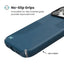 Speck Presidio2 Grip MagSafe – dėklas iPhone 17 Pro Max (Deep Sea/sidabrinė metalo spalva)