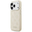 Guess Peony Hot Stamp Script MagSafe – dėklas iPhone 17 Pro (smėlio spalvos)