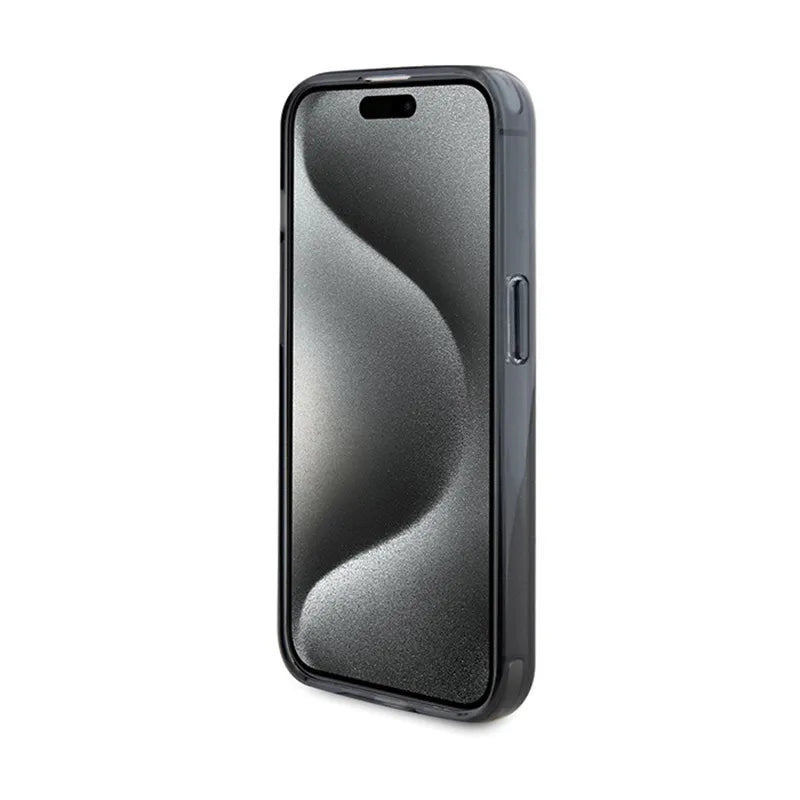 BMW Ring Stand M Collection MagSafe dėklas, skirtas iPhone 15 Pro (juodas)