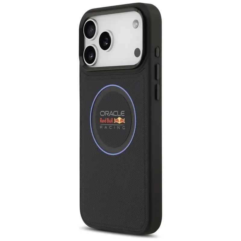 Red Bull Meshed Blue Ring & Metal Buttons MagSafe – iPhone 17 Pro Max dėklas (tamsiai mėlynas)