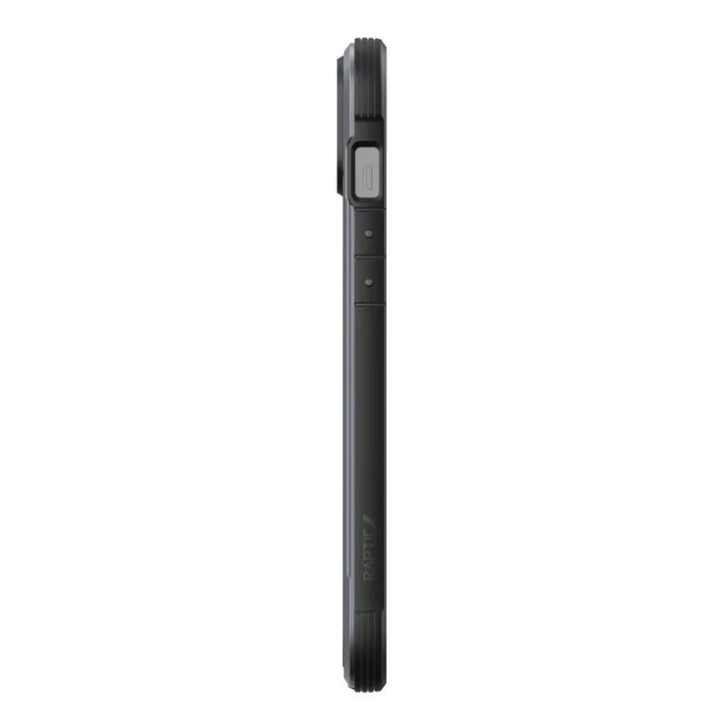 X-Doria Raptic Shield – aliuminis dėklas, skirtas iPhone 14 Plus (atsparus kritimui iš 3 m aukščio) (juodas)