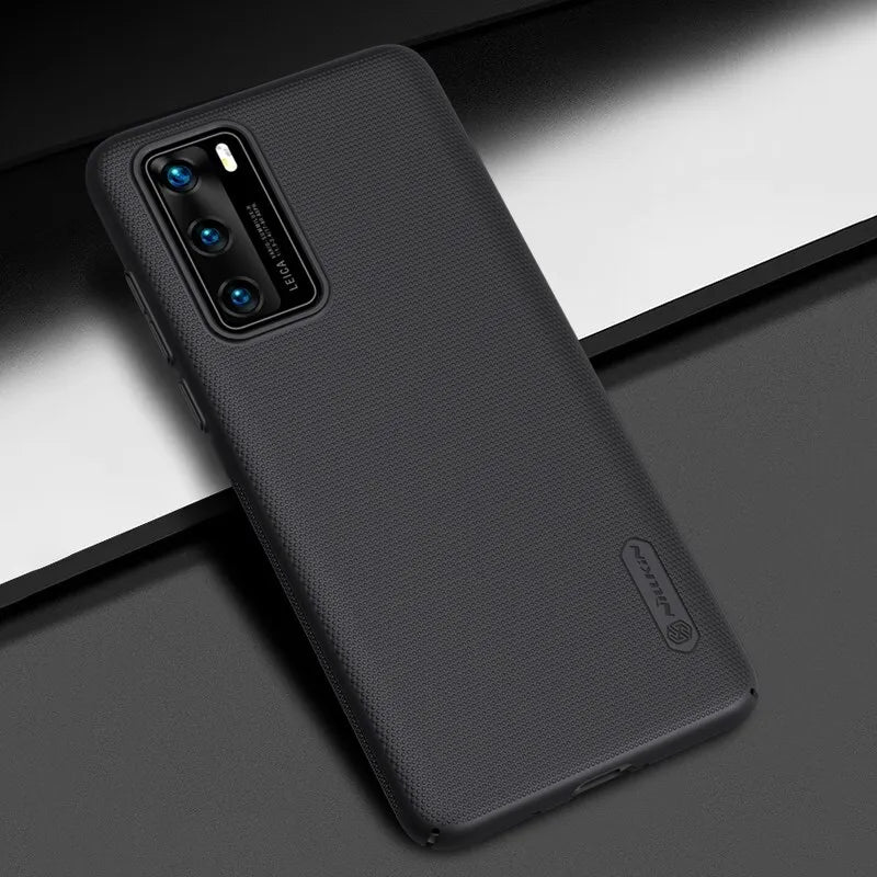 Nillkin Super Frosted Shield - Dėklas Huawei P40 telefonui (Juodas)