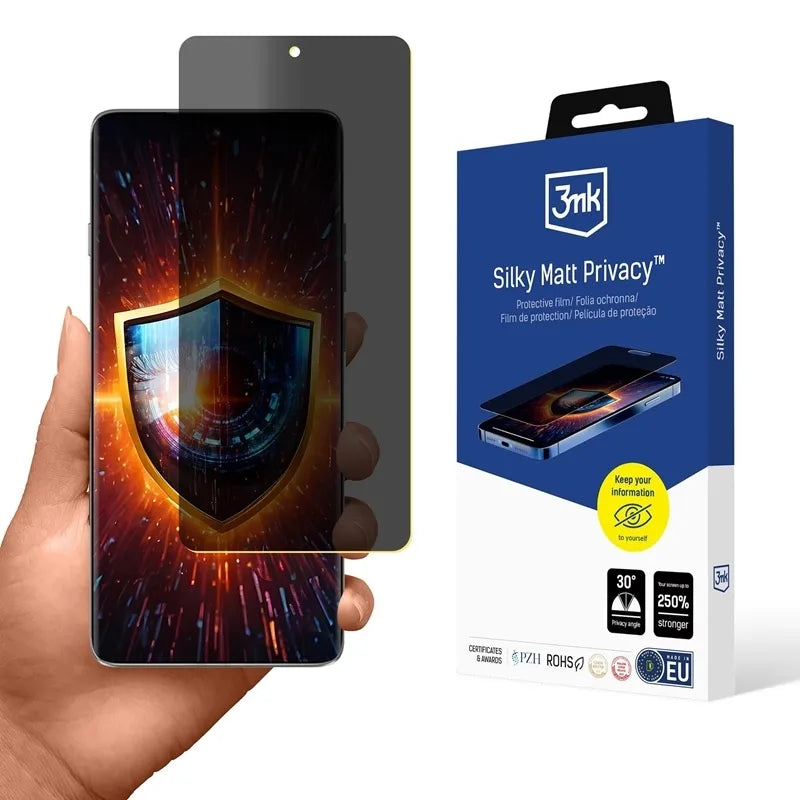 3mk Silky Matt Privacy – matinė privatumą užtikrinanti plėvelė Motorola Edge 60 Pro