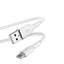 PURO ICON Soft Cable – USB-A į USB-C kabelis 1,5 m (Baltas)