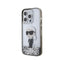 Karl Lagerfeld Liquid Glitter Ikonik – dėklas iPhone 15 Pro (skaidrus)