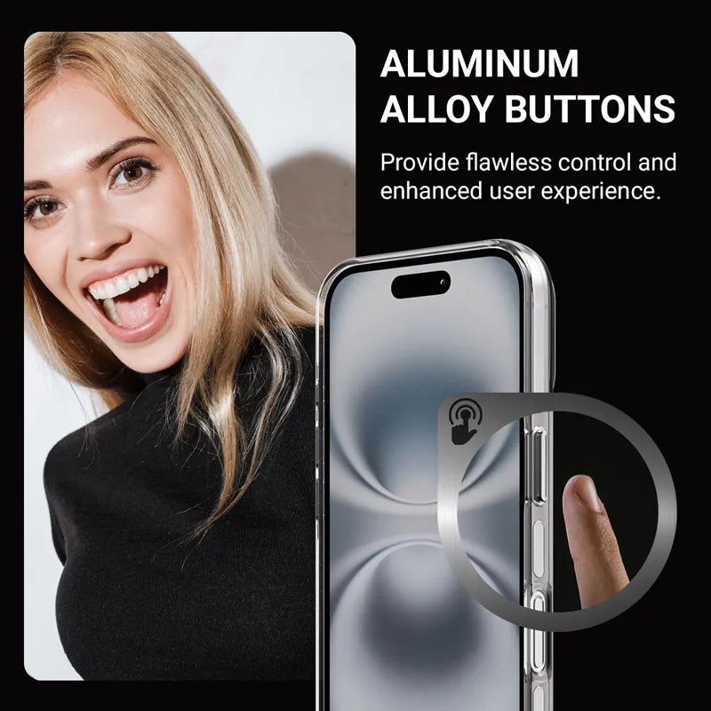 Crong Clear MAG Pro – MagSafe dėklas iPhone 16 (skaidrus)