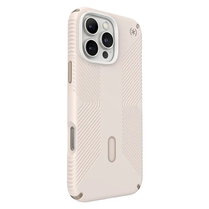 Speck Presidio2 Grip ClickLock & MagSafe – dėklas iPhone 16 Pro Max (smėlio spalvos)