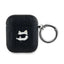 Karl Lagerfeld Monogram Choupette Head - AirPods 1/2 gen dėkliukas (juodas)