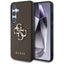 „Guess Grained Big 4G Logo Small Classic Logo“ – dėklas „Samsung Galaxy S25+“ (rudas)