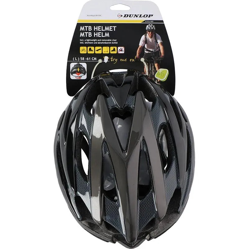 Dunlop – MTB dviračio šalmas, dydis L (juodas)