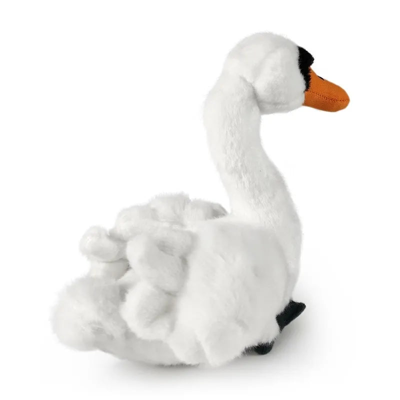 Rappa – pliušinė tikroviška gulbė, 20 cm, Eco-Friendly
