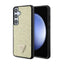 Guess Rhinestone Triangle – dėklas Samsung Galaxy S24+ (auksinis)