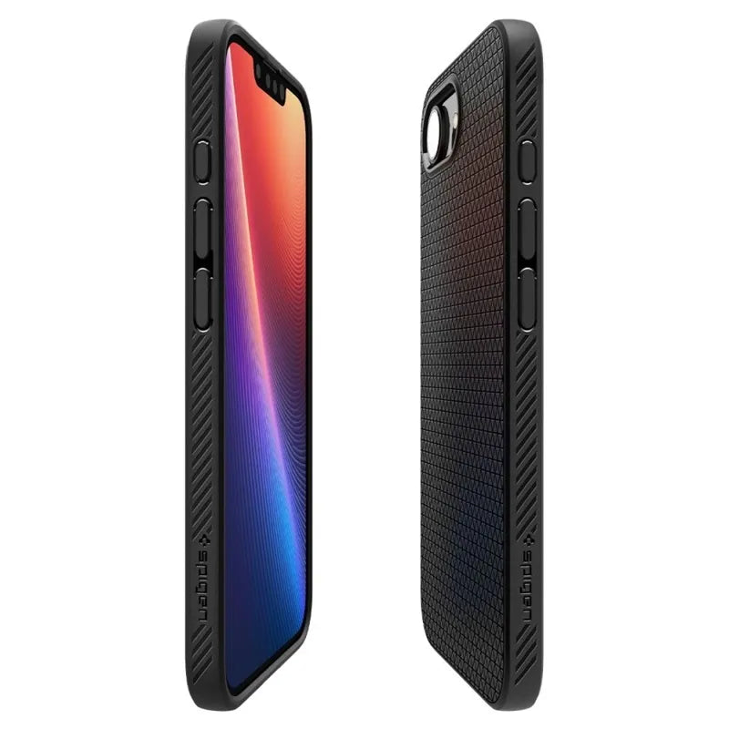 Spigen Liquid Air Mag MagSafe – dėklas iPhone 17e / 16e (matinė juoda)