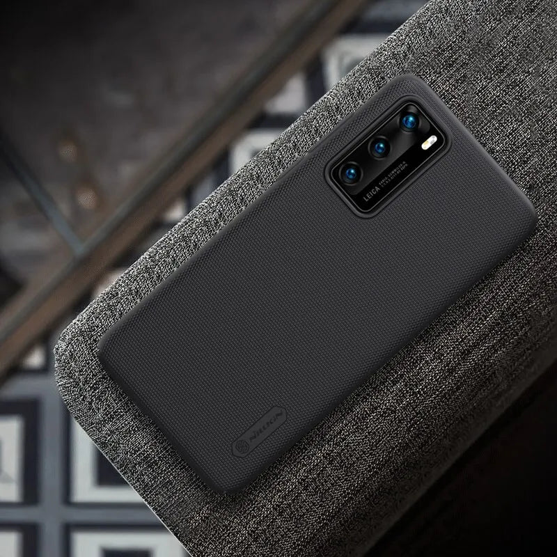 Nillkin Super Frosted Shield - Dėklas Huawei P40 telefonui (Juodas)
