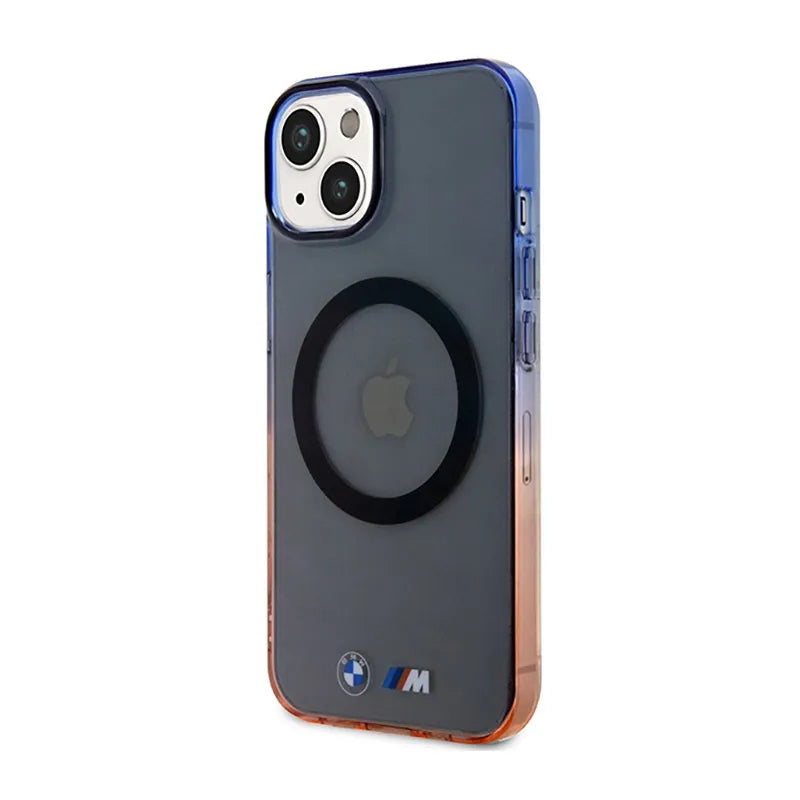 BMW Gradient Bumper MagSafe - Dėklas iPhone 14 Plus (pilkas)