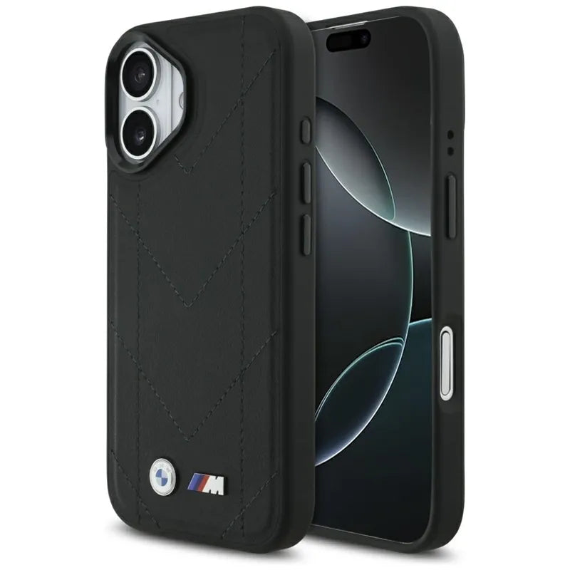 BMW M Quilted Logo MagSafe – iPhone 17 dėklas (juodas)