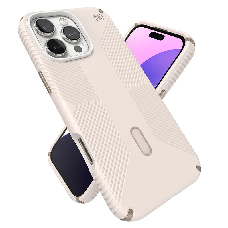 Speck Presidio2 Grip ClickLock & MagSafe – dėklas iPhone 16 Pro Max (smėlio spalvos)