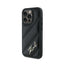 Karl Lagerfeld Diagonal Quilted Script - Dėklas, skirtas iPhone 15 Pro (juodas)