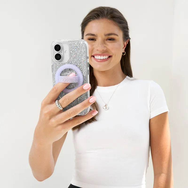 Case-Mate Twinkle MagSafe – dėklas „iPhone 16“ (Disco)