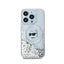 Karl Lagerfeld Liquid Glitter Choupette Head MagSafe – dėklas iPhone 14 Pro Max (skaidrus)
