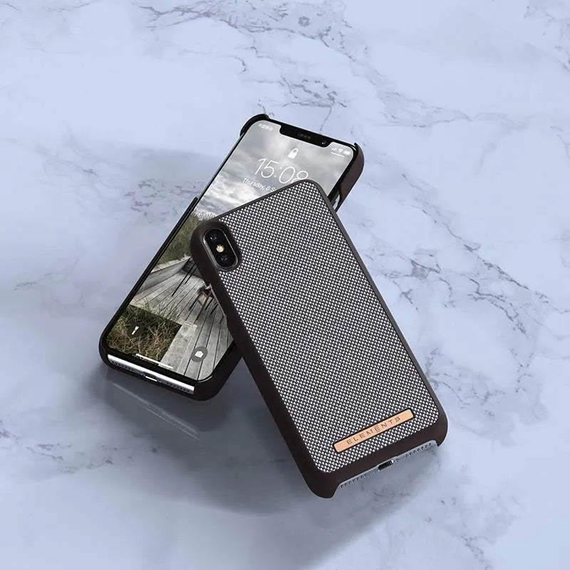 Nordic Elements Saeson Idun – dėklas iPhone Xs Max (tamsiai rudas)