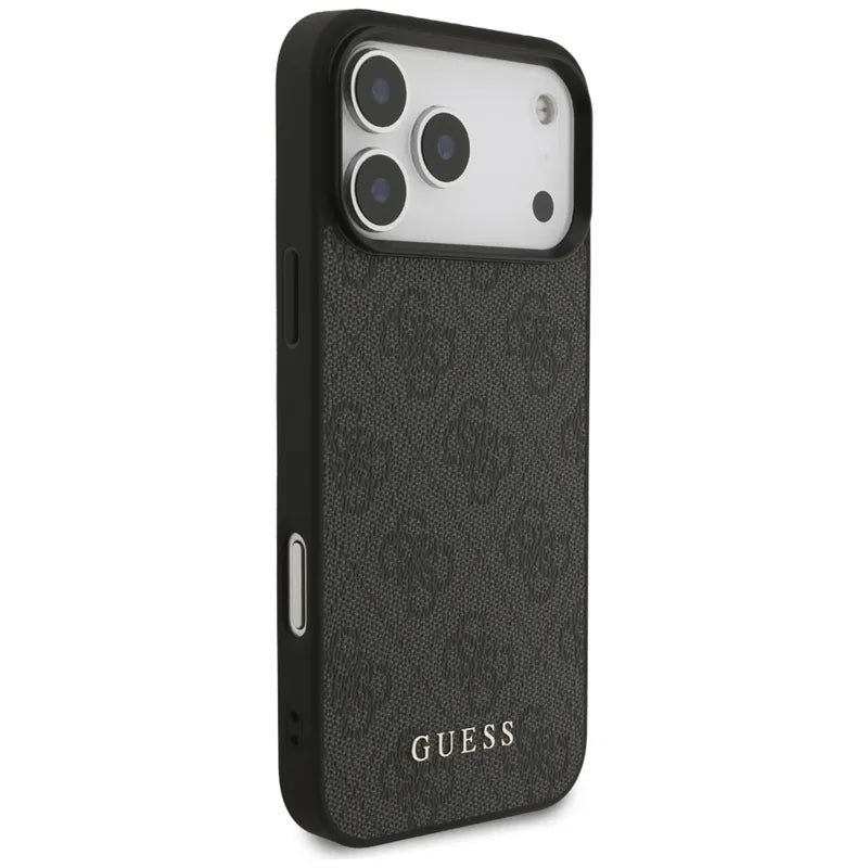 Guess 4G Classic – dėklas iPhone 17 Pro Max (juodas)
