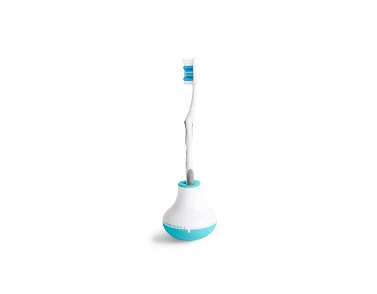 Quirky Bobble Brush – dantų šepetėlio stovas su rankenėle (mėlynas)