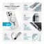 Speck Presidio Perfect-Clear Grip ClickLock & MagSafe – dėklas iPhone 16 Pro (skaidrus / chromuota apdaila / Serene Silver)