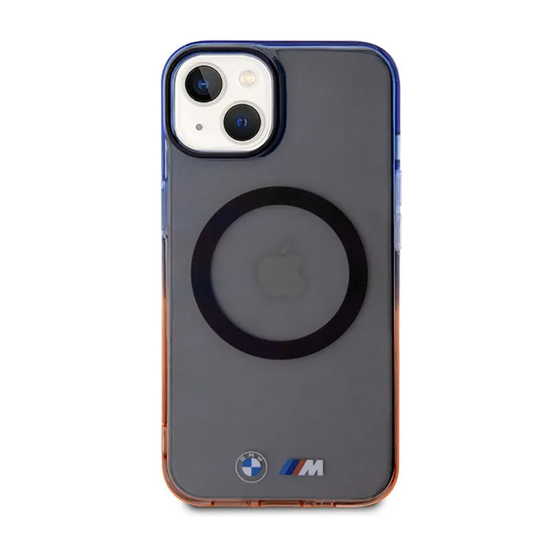 BMW Gradient Bumper MagSafe - Dėklas iPhone 14 Plus (pilkas)