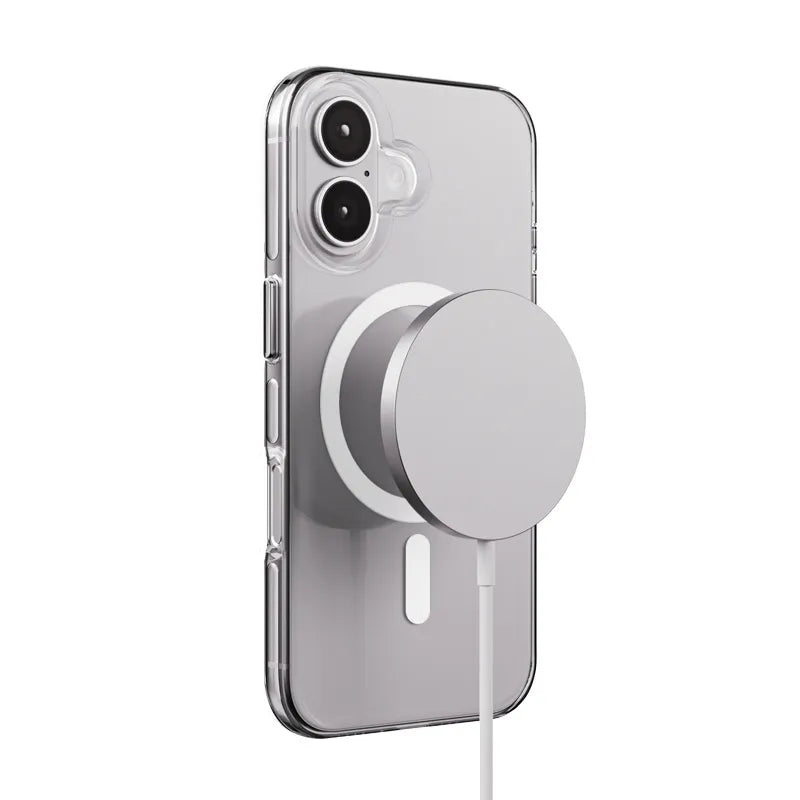 Crong Clear MAG Pro – MagSafe dėklas iPhone 16 (skaidrus)