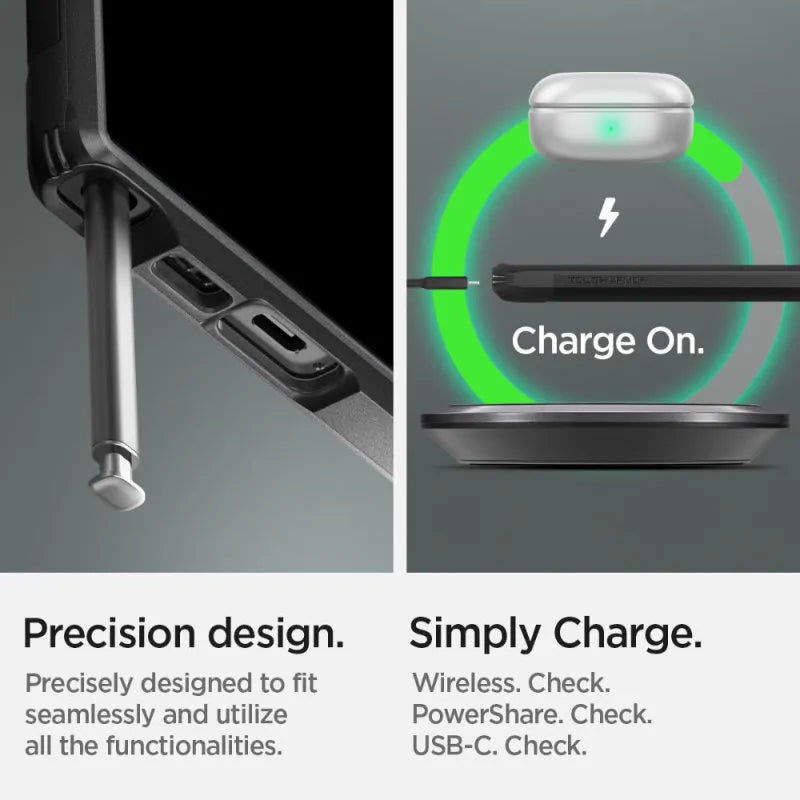 Spigen Tough Armor – dėklas Samsung Galaxy S23 Ultra (juodas)