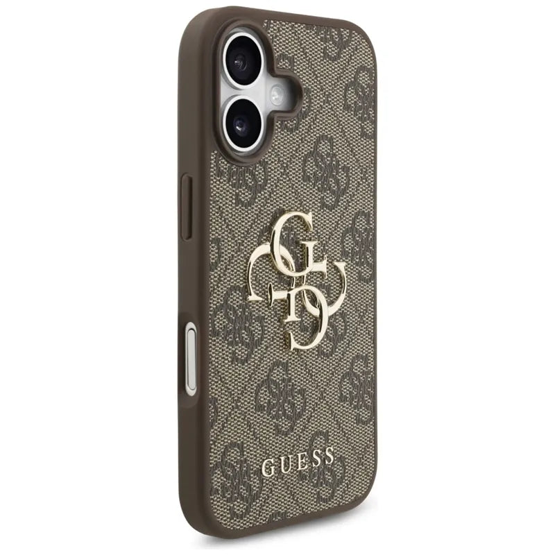 Guess 4G Big Logo – dėklas iPhone 17 (rudos spalvos)