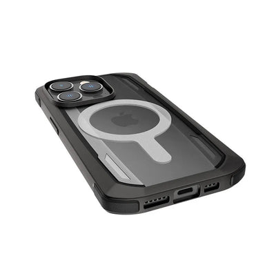X-Doria Raptic Secure MagSafe – Biologiškai skaidus dėklas, skirtas iPhone 14 Pro Max (išbandytas kritimo testais iš 4m) (Juodas)