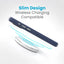 Speck Presidio2 Grip – dėklas iPhone 15 Pro (Coastal Blue / Dust Gray / White)