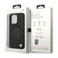 BMW Signature Liquid Silicone MagSafe dėklas, skirtas iPhone 14 Pro (juodas)